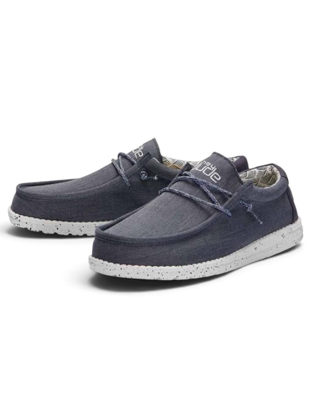 Hey Dude Wally Chambray Blue Mirage Slip On Loafers